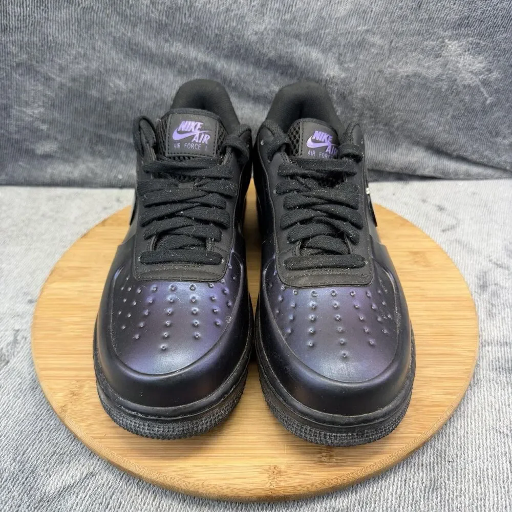 Nike Air Force 1 Shoes Mens Size 9.5 Purple Black Basketball Sneakers AJ3664-500